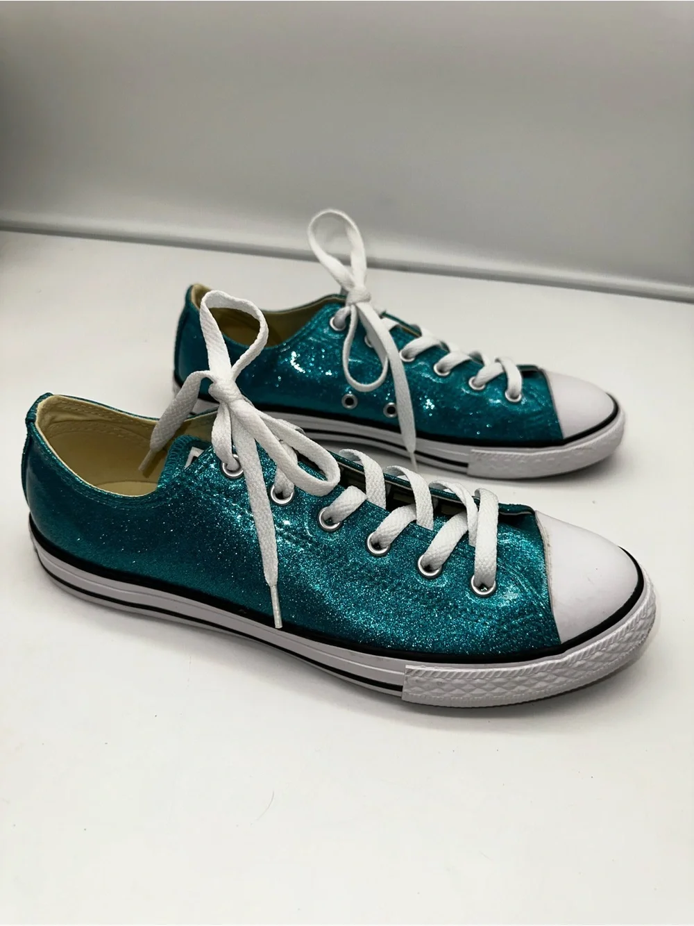 Converse Chuck Taylor All Star blue glitter sneakers brand new women’s size 6 - Picture 4 of 9